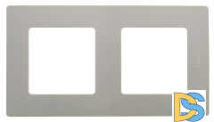 Рамка 2-постовая Legrand Etika светлая галька 672522