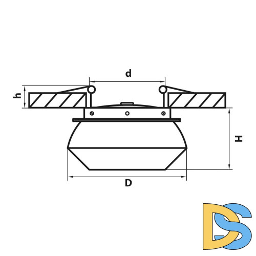 Встраиваемый светодиодный светильник Lightstar Orbe 051307