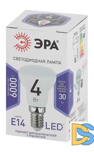 Лампа светодиодная Эра E14 4W 6000K LED R39-4W-860-E14 Б0048022
