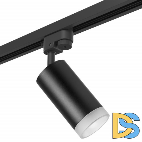 Трековый светильник Lightstar Track 1 black R1T43730 (214437+592057+202430)