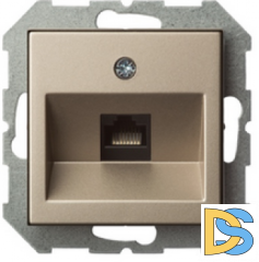 Розетка компьютерная Epsilon 1-ая шампань