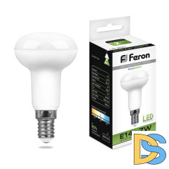 Лампа светодиодная Feron E14 7W 4000K Груша Матовая LB-450 25514