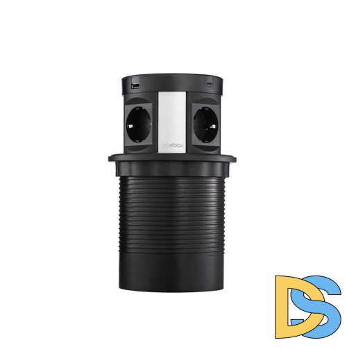 Блок розеток 107J (4 секции, 2 USB А + 2 USB С) Mebax 00-00001464