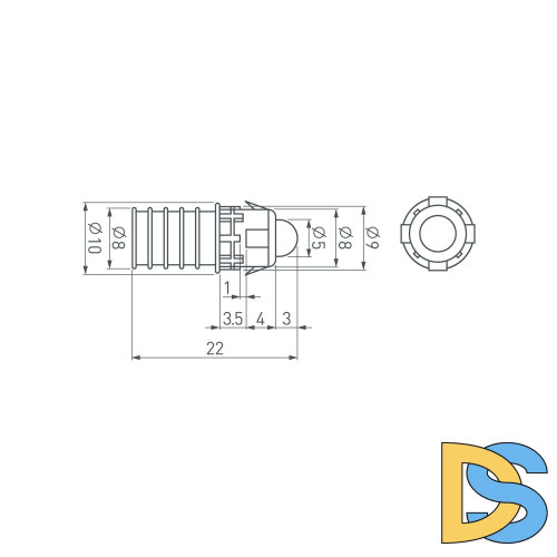 Модуль герметичный Arlight ARL-D9 5V Yellow 023414