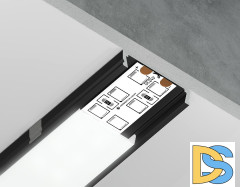 Алюминиевый накладной профиль Ambrella Light Alum Profile GP1800BK