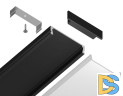 Алюминиевый накладной профиль Ambrella Light Alum Profile GP1800BK