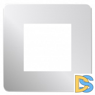 Рамка 1-ая (одинарная), Хром/Антрацит, серия Unica Studio, Schneider Electric