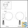 Бра Odeon Light Palle 5405/1W