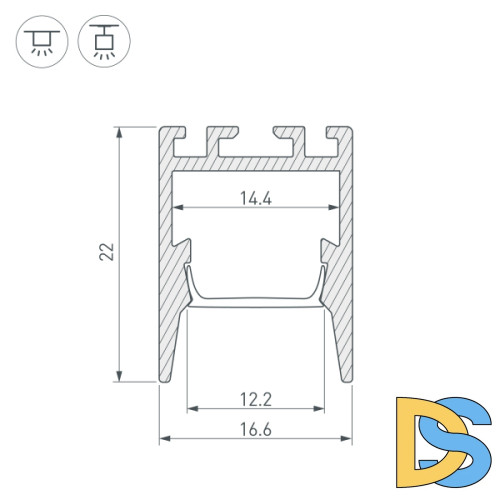 Профиль Arlight PDS-ZM 032855