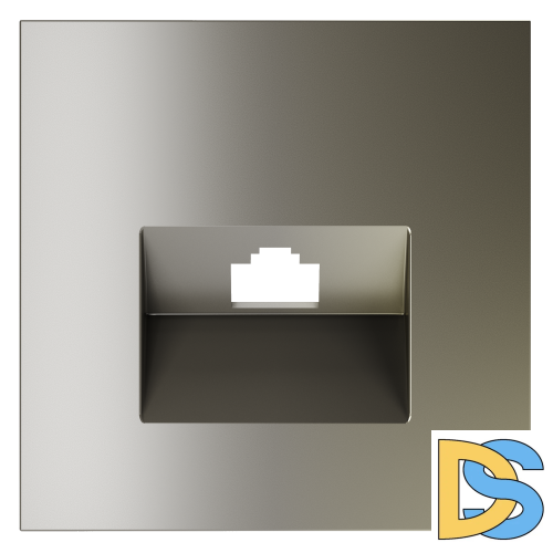 Накладка для розетки компьютерной RJ45 кат.6, S70 (шелк)