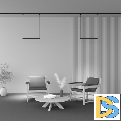 Трековый подвесной магнитный светильник Maytoni Points TR169-1-26W3K-M-B