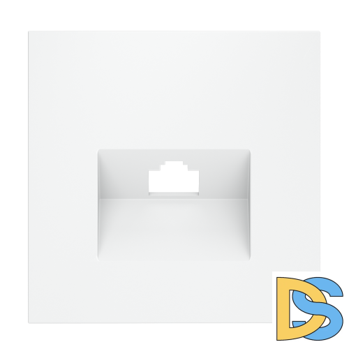 Накладка для розетки компьютерной RJ45 кат.6, S70 (белый матовый)