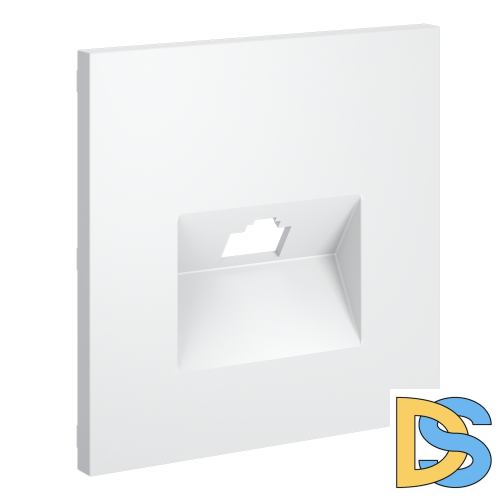 Накладка для розетки компьютерной RJ45 кат.6, S70 (белый матовый)