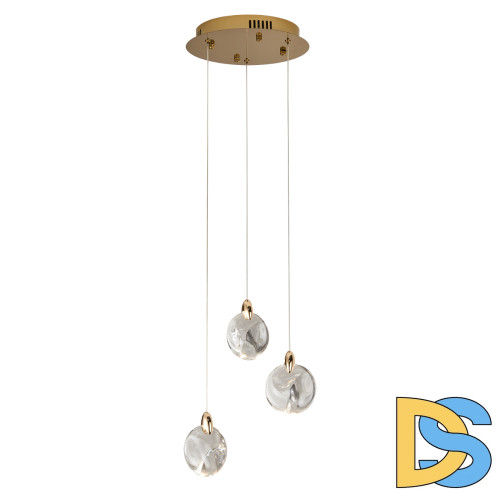 Подвесной светильник Delight Collection OD2440-3 gold/clear