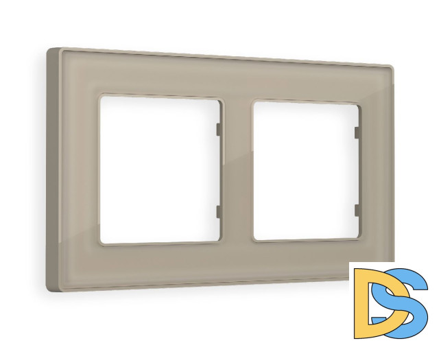 Рамка двухместная Ambrella Volt Arctic AF580362