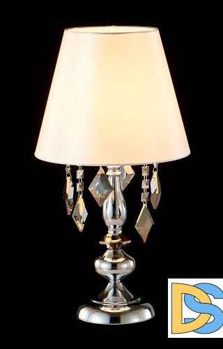 Настольная лампа Crystal Lux Mercedes LG1 Chrome/Smoke