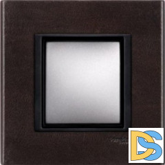 Рамка 1-ая (одинарная), Темная кожа, серия UNICA TOP/CLASS, Schneider Electric