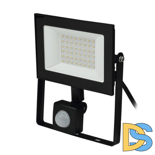 Прожектор светодиодный (UL-00007126) Uniel 30W ULF-F62-50W/6500K Sensor IP54 200-240В Black