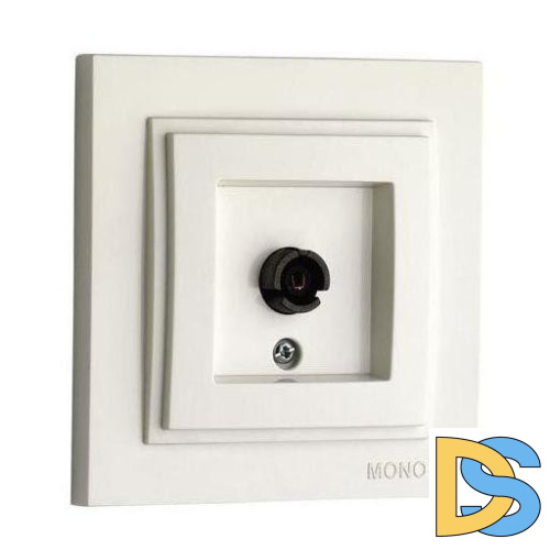 Розетка TV концевая с экраном Mono Electric Despina слоновая кость 102-010005-138