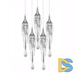 Подвесной светильник Delight Collection Goddess Tears P68009L-5/R chrome