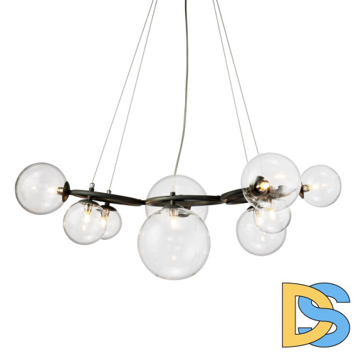 Подвесная люстра Delight Collection Wendt KG1202P-9 grey/clear