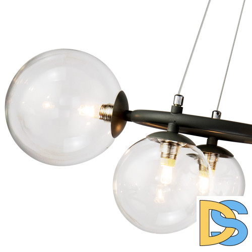 Подвесная люстра Delight Collection Wendt KG1202P-9 grey/clear