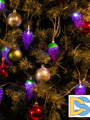 Светодиодная гирлянда Uniel Виноград (UL-00003392) белый ULD-S0400-010/STB/2AA White IP20 Grapes