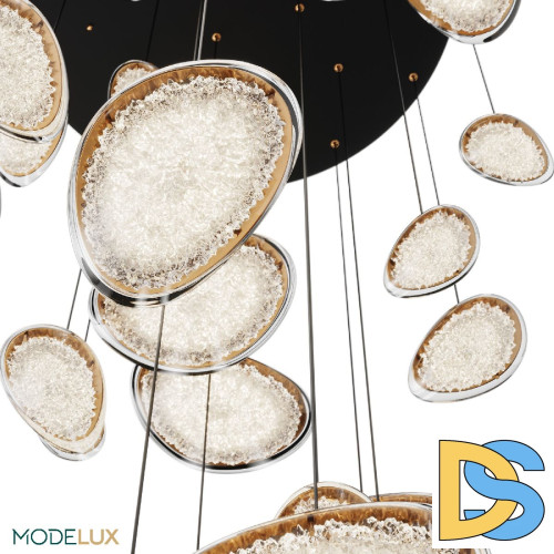 Каскадная люстра Modestyle MS.2326.25 BK