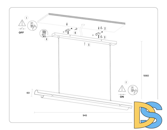Подвесной светильник Ambrella Light Techno family TN71336
