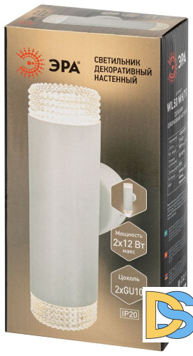 Настенный светильник Эра WL50 WH/TR Б0061195