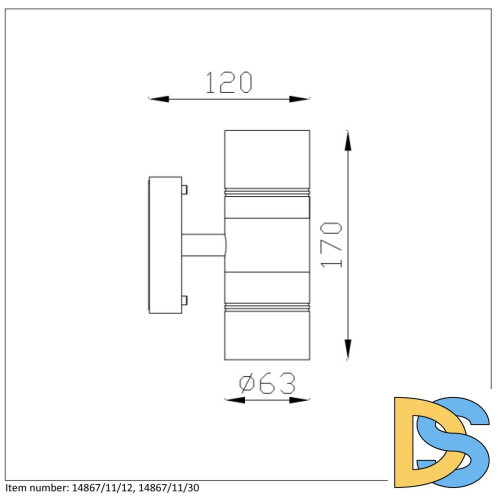 Уличный настенный светодиодный светильник Lucide Arne-Led 14867/11/12