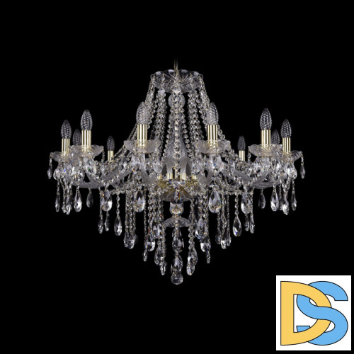 Подвесная люстра Bohemia Ivele Crystal 1415/12/300 G