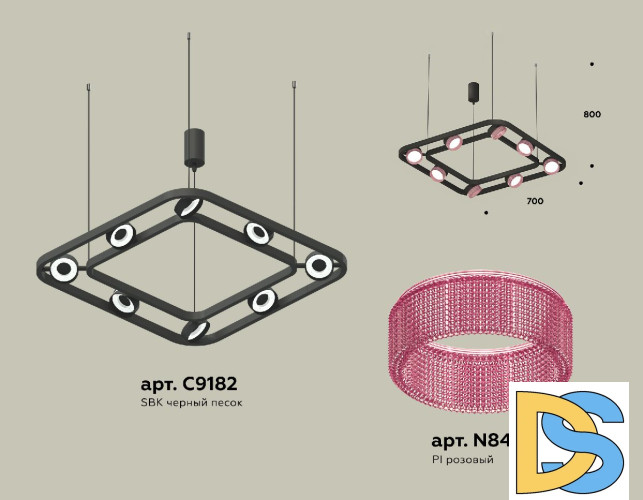 Подвесная люстра Ambrella Light Traditional (C9182, N8486) XB9182201