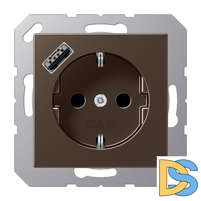 Розетка 2K+З USB Typ A Jung A1520-18AMO