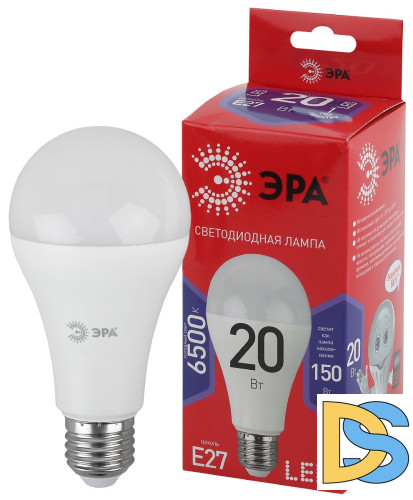 Лампа светодиодная Эра E27 20W 6500K LED A65-20W-865-E27 R Б0045326