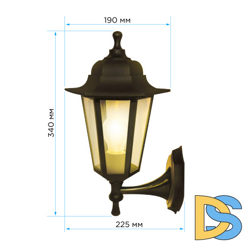 Уличный настенный светильник Apeyron Леда 11-99БР