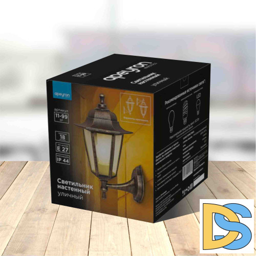 Уличный настенный светильник Apeyron Леда 11-99БР