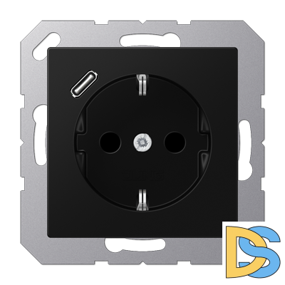Розетка 2K+З Jung A1520-18CSWM