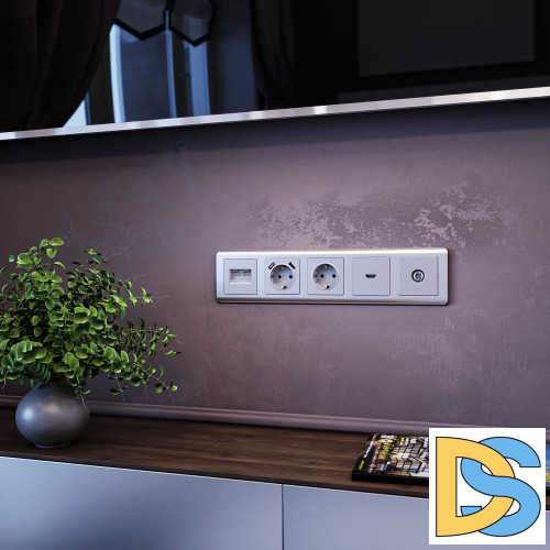 Розетка HDMI Werkel (серебряный) WL06-60-11