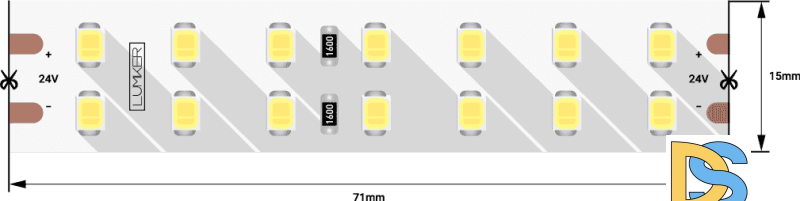 Светодиодная лента DesignLed DSG2196-24-NW-33 000528