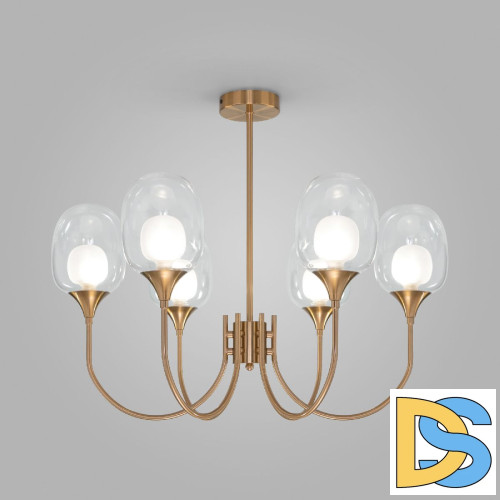 Люстра на штанге Eurosvet Spritz 70217/6 латунь a064749