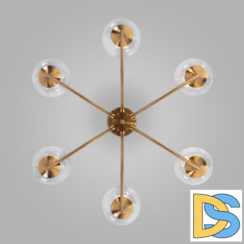 Люстра на штанге Eurosvet Spritz 70217/6 латунь a064749