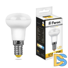 Лампа светодиодная Feron E14 5W 2700K Груша Матовая LB-439 25516