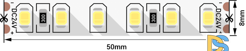 Светодиодная лента SWG SWG2120-24-9.6-W-M 010108