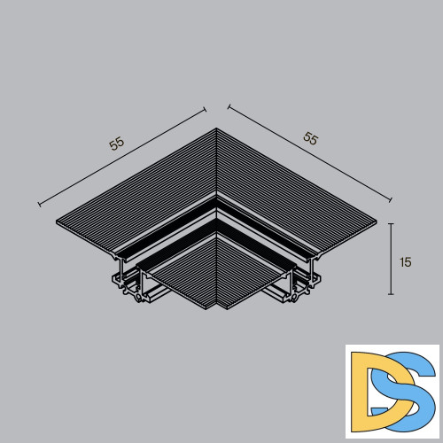 Коннектор угловой внешний Maytoni Levity TRA187CL-13B