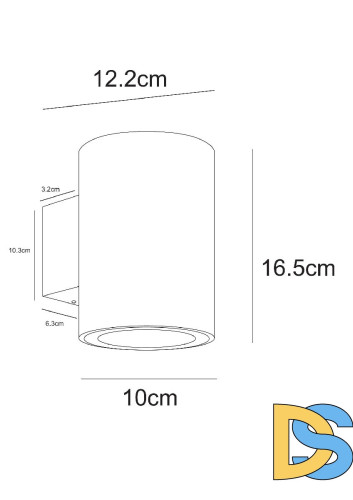 Уличный настенный светильник Arte Lamp Torcular A1813AL-2BK