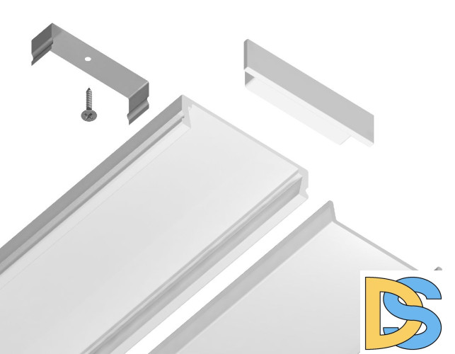 Алюминиевый накладной профиль Ambrella Light Alum Profile GP1800WH