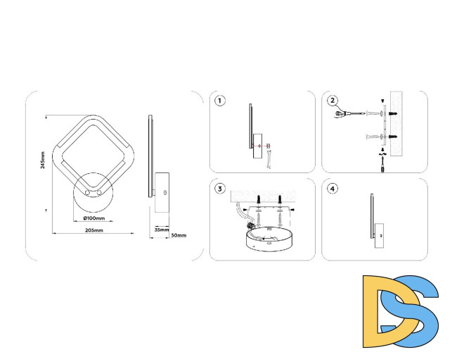 Настенный светильник Ambrella Light Original Acrylica FA8951