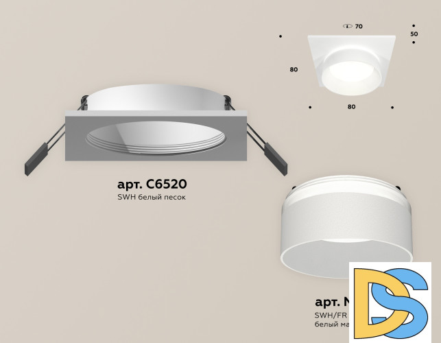 Встраиваемый светильник Ambrella Light Techno Spot XC6520061 (C6520, N6228)