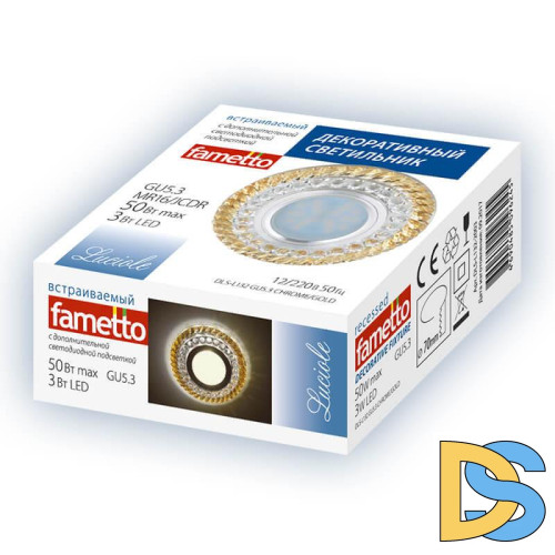 Встраиваемый светильник Fametto Luciole DLS-L132 GU5.3 Chrome/Clear